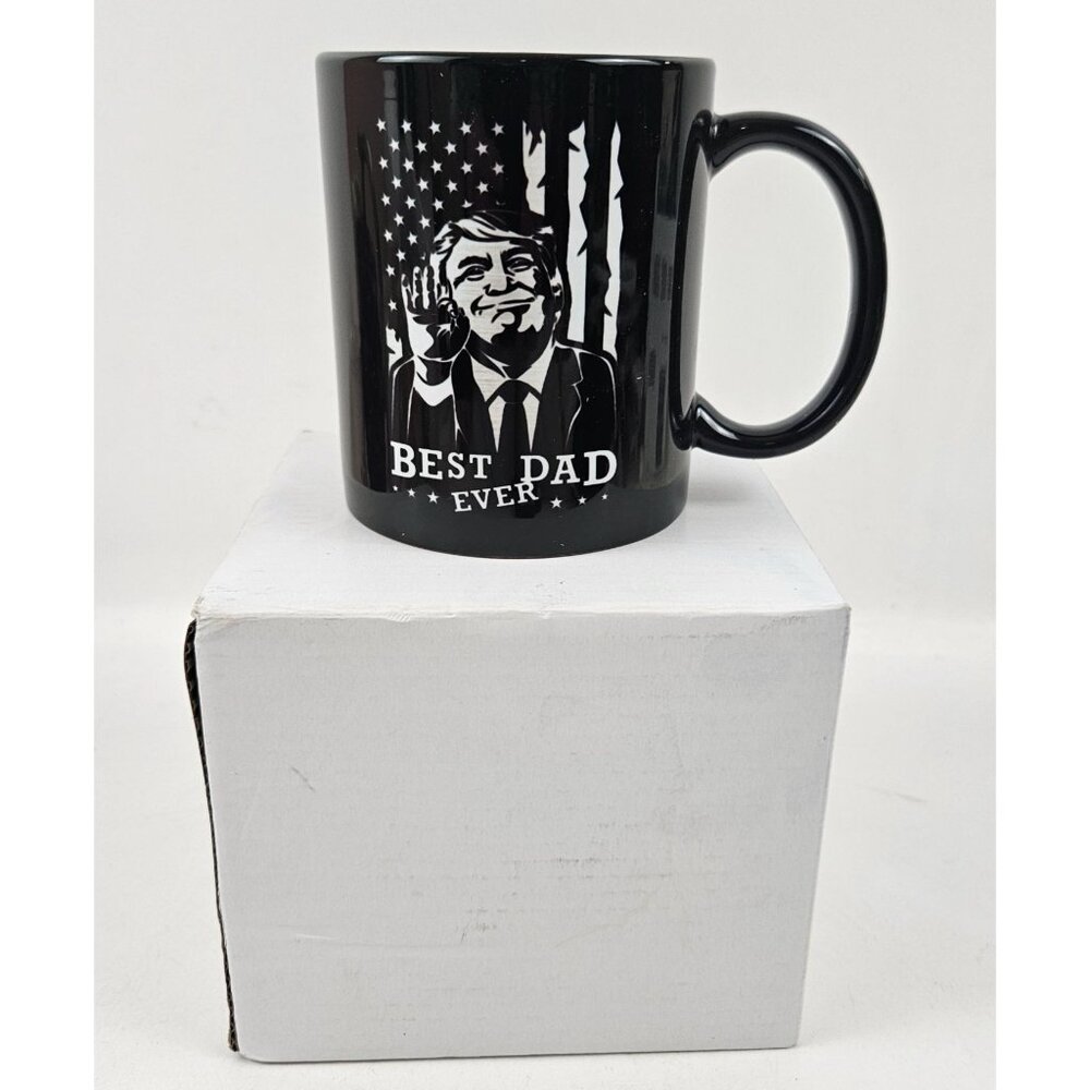 Best Dad Ever Trump Parody Mug 11 Oz Ceramic Funny Fathers Day Gift New Boxed